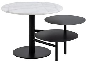 Fehér kerek dohányzóasztal ø 60 cm Lahti – Actona