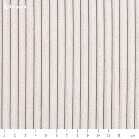 Bézs kordbársony heverő (jobb oldali) Chic Charlotte – Miuform