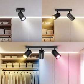 Aigostar - LED RGBW dimmelhető MESH spotlámpa 3xLED/4,9W/230V 2700-6500K fehér+távirányító