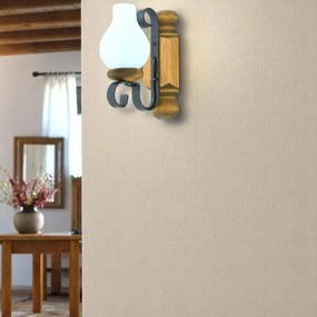 Brilagi - Fali lámpa RUSTIC 1xE14/40W/230V bükkfa