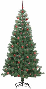 Karácsonyfa 300 LED-del állvánnyal Zöld 240 cm PVC