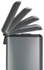 Pedálos rozsdamentes szemetes, 30 l - Wenko