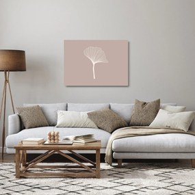 Üveg kép - Bézs színű levelek N⁰5 (70x50 cm)