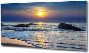 Fotó üvegkép Ösvény a folyóparton 100x70