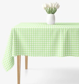 Goldea teflonos asztalterítő - zöld kockás 140 x 220 cm