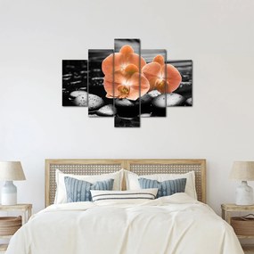 Kép - Narancssárga orchideák (150x105 cm)