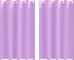 vidaXL Fekete Függöny Gyűrűkkel 2 pcs Lila 175 x 140 cm Poliészter
