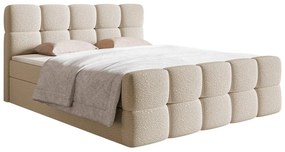 Kontinentális franciaágy 180 cm Cirsten 180C (ágyráccsal és matraccal) (tárolóhellyel) (világos bézs). Akció -16%. 1100156