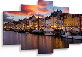 Kép - Nyhavn, Koppenhága (150x105 cm)