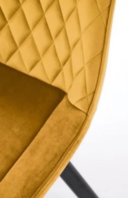 K520 forgatható étkezőszék mustár sárga