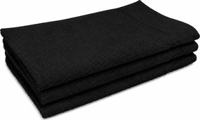 Classic fekete kis törölköző 30x50 cm 100% pamut