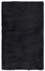 fekete hosszú szálú NAVARRA bozontos szőnyeg 80x150 cm