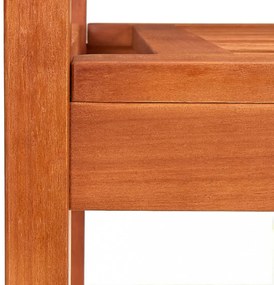 kétszemélyes tömör eukaliptuszfa kerti pad 120 cm