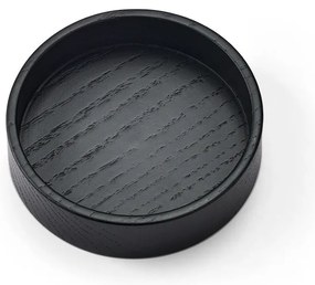 Fekete dekoratív fa tárolódoboz ø 11x3 cm Circle S – LIND DNA