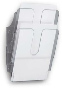 Prospektustartó, fali, álló, A4, DURABLE FLEXIPLUS 2, áttetsző (DB1709008400)
