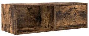 füstös tölgy színű szerelt fa TV-szekrény 80x31x25,5 cm