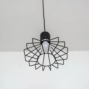 SOLANO kábeles függeszték 1xE27/15W/230V fekete/fényes króm