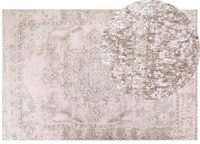 Rózsaszín pamutszőnyeg 200 x 300 cm MATARIM Beliani