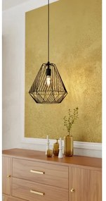 Eglo 43692 - Csillár zsinóron STYPE 1xE27/40W/230V fekete