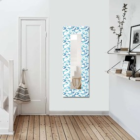 Fali tükör tömörfa kerettel 40x120 cm – Wallity