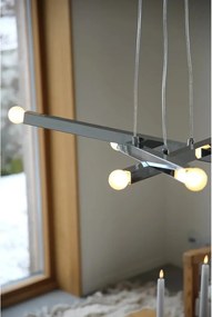 Ezüstszínű fém függőlámpa Stack – Markslöjd