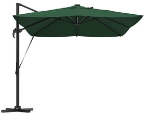 Konzolos Roma Napernyő LED-del Zöld 352x251x265 cm Alumínium
