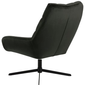 Zöld forgó bársony fotel Paris – Actona