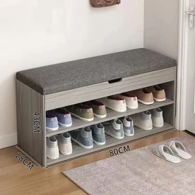 Cipősszekrény 80 x 28 x 44 cm BC FUR1611-2