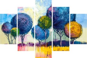 Kupolafák képe, olajfestmény (150x105 cm)