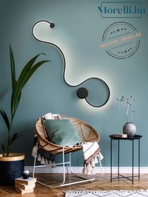 Fali Lámpa Fekete GRAFOS SCHULLER 227018