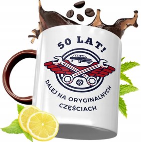 Bordó Bögre 50. Születésnapra Ajándék fényképes nyomtatással