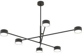 Csillár rúdon NATSU 6xGX53/12W/230V fekete