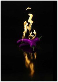 Poszterek 70x100 Lila paprika Tűz