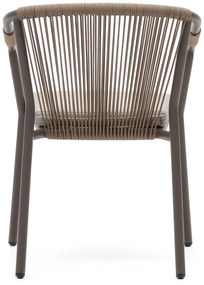 Bézs fém kerti szék Xelida – Kave Home