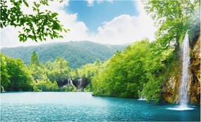 Fali fotótapéta Étkezőbe Természetes vízesés 416x254 Ragasztó