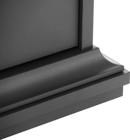 Éjeliszekrény, szürke, PARIS 70302