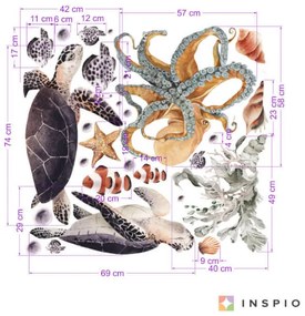 INSPIO Víz alatti világ - falmatrica gyerekszobába