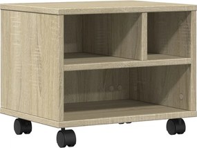 vidaXL sonoma tölgy színű nyomtatóállvány kerekekkel 41 x 32 x 34,5 cm