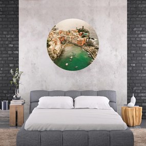 PIPPER. Textil kör alakú falmatrica "Cinque Terre – Olaszország" Méret: 60cm