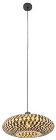 Keleti függőlámpa fekete bambuszból 40 cm - Ostrava