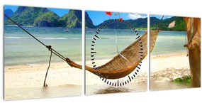 Kép - Relaxálás a tengerparton (órával) (90x30 cm)