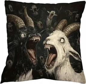 Kecske Párnahuzat Vámpírok Démoni Kecskék Dark Art Velúr Párnahuzat 45x45