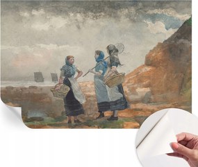 Design fali fotótapéta öntapadós Vidám tengerpart 104x70 cm