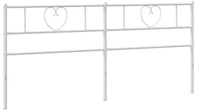 fehér fém fejtámla 180 cm