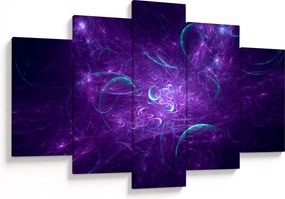 Modern kék absztrakció képe (150x105 cm)