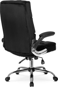 LONDON forgószék fekete bársony