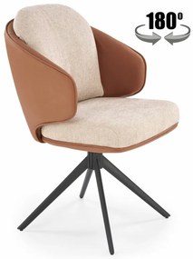 K554 szék, barna / bézs