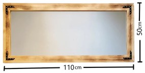 Walnut tükör 50 x 110 cm