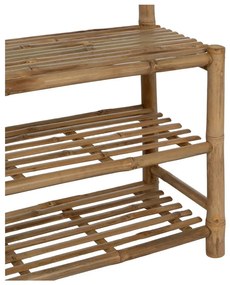 Natúr színű bambusz előszoba bútor 70x175x32 cm Manali – Ixia