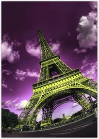 Poszterek A0 Pion Lila Eiffel égbolt